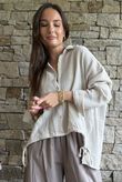 Hush Pillow Cotton French Tuck Shirt Calico
